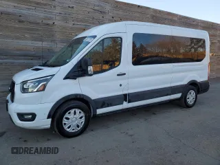 2023 Ford Transit Passenger XL with VIN 1FBAX2C82PKA70924, listed as a Copart auction lot 41698045 with 53,555 mi miles and Clean Title. Bid and sale history available at carsss.com. Image 1.