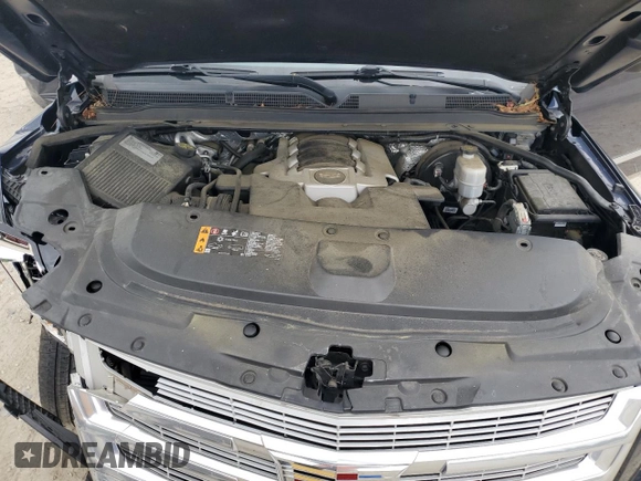 2018 Cadillac Escalade ESV Premium Luxury with VIN 1GYS4JKJ4JR113630, listed as a Copart auction lot 56296265 with 76,556 mi miles and Salvage title. Bid and sale history available at DreamBid. Image 11.