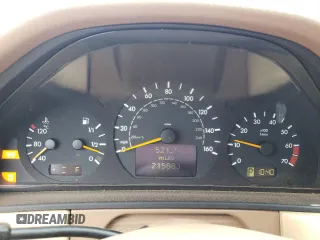2002 Mercedes-Benz E-Class with VIN WDBJF65J12B463150, listed as a Copart auction lot 74434654 with 215,883 mi miles and Salvage Title. Bid and sale history available at carsss.com. Image 9.