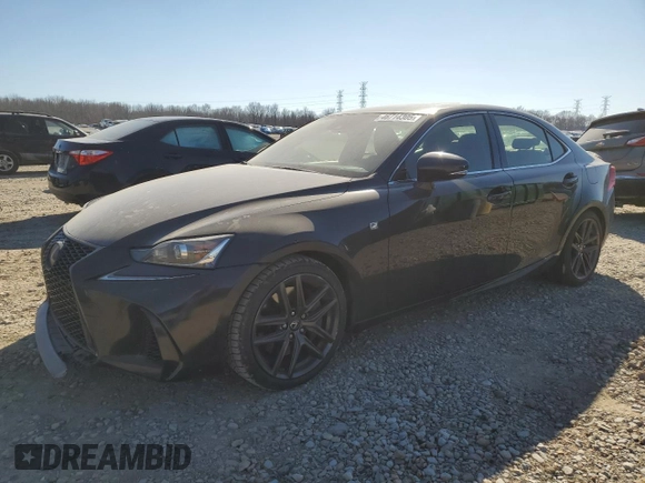 2017 Lexus IS with VIN JTHBA1D28H5042310, listed as a Copart auction lot 46714305 with 80,085 mi miles and Salvage Title. Bid and sale history available at carsss.com. Image 1.