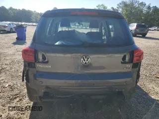 2016 Volkswagen Tiguan SE with VIN WVGBV7AX2GW524185, listed as a Copart auction lot 57615065 with 92,050 mi miles and Salvage title. Bid and sale history available at DreamBid. Image 6.