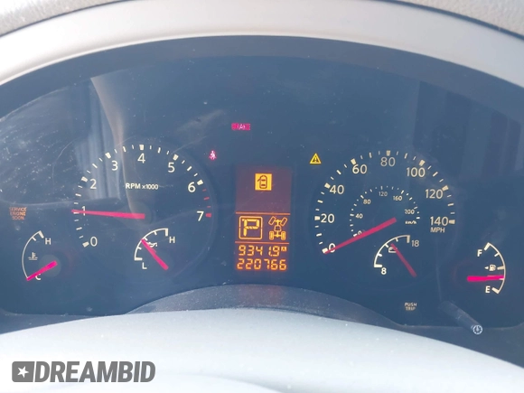 2008 Infiniti QX56 with VIN 5N3AA08C48N907934, listed as a IAAI auction lot 42070287 with 220,766 mi miles. Bid and sale history available at carsss.com. Image 7.