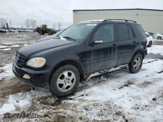 2005 Mercedes-Benz M-Class 3.7L with VIN 4JGAB57E45A539098, listed as a Copart auction lot 51529255 with 186,492 mi miles and Salvage Title. Bid and sale history available at carsss.com. Image 1.