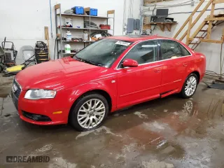 2008 Audi A4 2.0T with VIN WAUDF78E98A146828, listed as a Copart auction lot 78425084 with 122,649 mi miles and Clean Title. Bid and sale history available at carsss.com. Image 1.