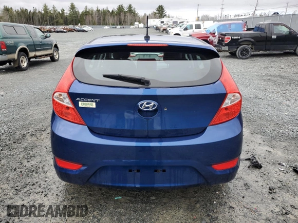 2015 Hyundai Accent GS with VIN KMHCT5AE0FU217489, listed as a Copart auction lot 51782615 with 134,936 mi miles and Salvage Title. Bid and sale history available at carsss.com. Image 6.