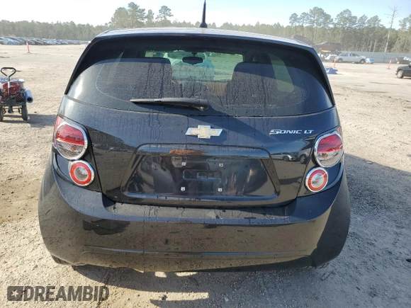 2014 Chevrolet Sonic LT with VIN 1G1JC6SH0E4197293, listed as a Copart auction lot 46496315 with 17,199 mi miles and Salvage Title. Bid and sale history available at carsss.com. Image 6.
