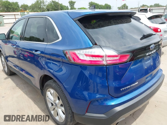 2022 Ford Edge Titanium with VIN 2FMPK4K90NBA94541, listed as a IAAI auction lot 42133166 with 58,844 mi miles. Bid and sale history available at carsss.com. Image 3.