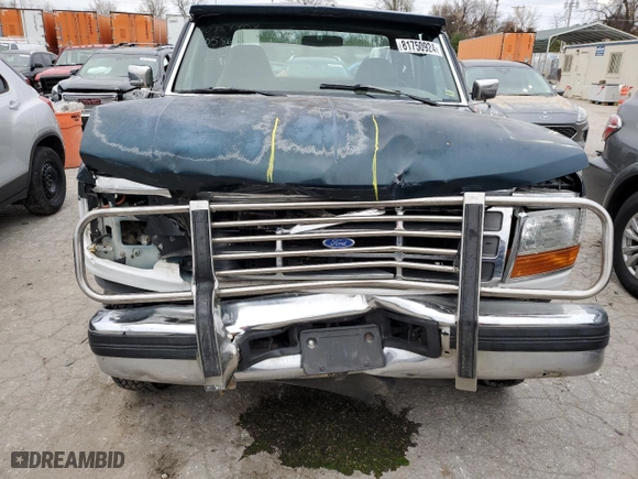 1995 Ford F-250 with VIN 1FTHX26F7SKB48479, listed as a Copart auction lot 81750924 with 309,245 mi miles and Salvage Title. Bid and sale history available at carsss.com. Image 12.