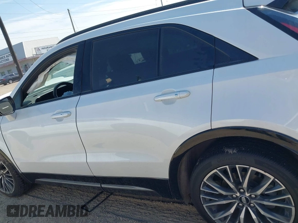 2024 Cadillac XT4 FWD Sport with VIN 1GYFZER43RF133293, listed as a IAAI auction lot 42055906 with 25,398 mi miles and . Bid and sale history available at DreamBid. Image 14.