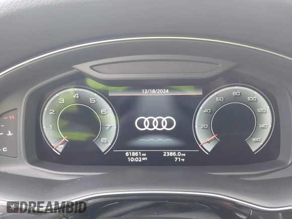2021 Audi Q8 Premium with VIN WA1AVAF14MD003469, listed as a IAAI auction lot 41134083 with 61,861 mi miles. Bid and sale history available at carsss.com. Image 7.
