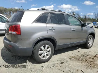 2011 Kia Sorento LX with VIN 5XYKTDA24BG119996, listed as a Copart auction lot 49554495 with 119,993 mi miles and Salvage Title. Bid and sale history available at carsss.com. Image 3.