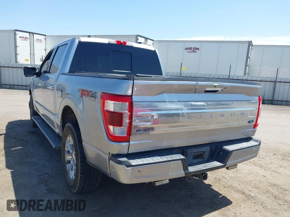 2021 Ford F-150 XL with VIN 1FTFW1E81MFA28258, listed as a IAAI auction lot 42402411 with 119,492 mi miles and . Bid and sale history available at DreamBid. Image 3.