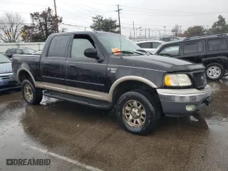 2001 Ford F-150 SuperCrew XLT with VIN 1FTRW08L91KC06959, listed as a Copart auction lot 68422174 with 0 mi miles and Salvage Title. Bid and sale history available at carsss.com. Image 4.