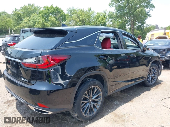 2021 Lexus RX 350 F Sport with VIN 2T2SZMDAXMC308020, listed as a IAAI auction lot 42466808 with 57,465 mi miles and . Bid and sale history available at DreamBid. Image 4.