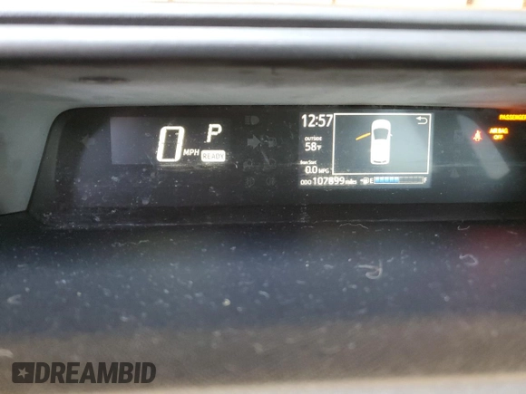 2018 Toyota Prius One with VIN JTDKDTB33J1612680, listed as a Copart auction lot 53525895 with 107,899 mi miles and Clean Title. Bid and sale history available at DreamBid. Image 9.