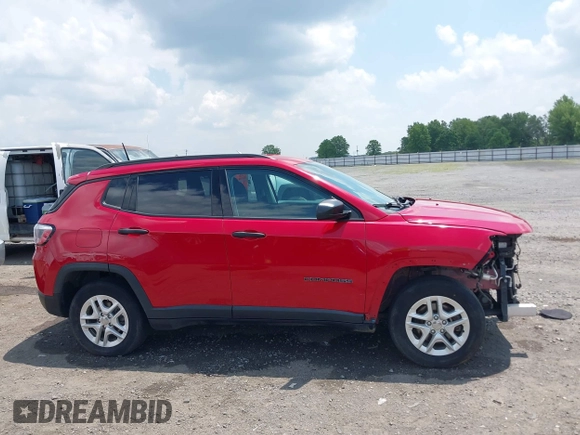 2018 Jeep Compass Sport z VIN 3C4NJCAB6JT487634, wystawiony jako IAAI lot #42405806 z przebiegiem 145 148 mil mil oraz . Historia ofert i sprzedaży dostępna na DreamBid. Obrazek 14.