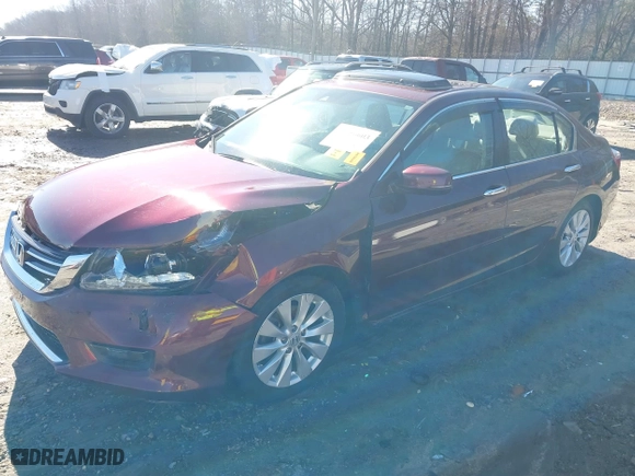 2014 Honda Accord Sedan EX-L with VIN 1HGCR3F82EA038012, listed as a IAAI auction lot 41486603 with 95,729 mi miles. Bid and sale history available at carsss.com. Image 17.