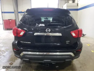 2018 Nissan Pathfinder SL with VIN 5N1DR2MM6JC623411, listed as a Copart auction lot 84332754 with 69,410 mi miles and Salvage Title. Bid and sale history available at carsss.com. Image 6.