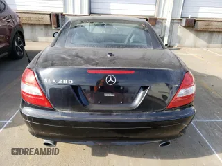 2008 Mercedes-Benz SLK-Class 3.0L with VIN WDBWK54F08F183262, listed as a Copart auction lot 41774154 with 24,169 mi miles and Non Repairable. Bid and sale history available at carsss.com. Image 6.