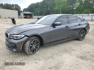 2022 BMW 3 Series 330i xDrive with VIN 3MW5R7J02N8C63989, listed as a Copart auction lot 56506975 with 39,662 mi miles and Salvage title. Bid and sale history available at DreamBid. Image 1.