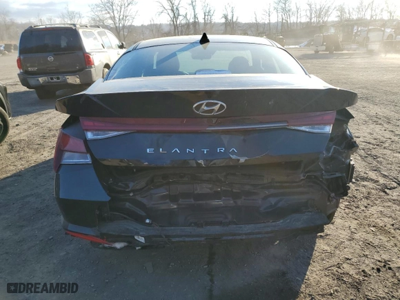 2021 Hyundai Elantra SEL with VIN 5NPLN4AG7MH035533, listed as a Copart auction lot 89397135 with 61,715 mi miles and Salvage Title. Bid and sale history available at carsss.com. Image 6.