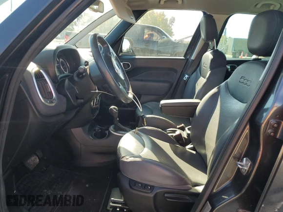 2014 FIAT 500L Lounge with VIN ZFBCFACH6EZ005129, listed as a Copart auction lot 75875394 with 88,813 mi miles and Salvage Title. Bid and sale history available at carsss.com. Image 7.
