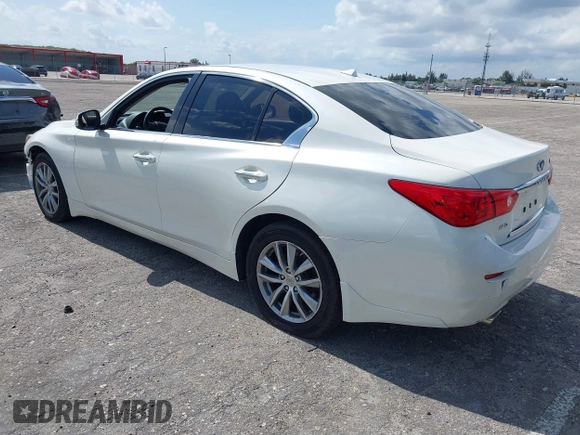 2016 Infiniti Q50 2.0t Premium with VIN JN1CV7AR9GM253439, listed as a IAAI auction lot 39334740 with 90,101 mi miles. Bid and sale history available at carsss.com. Image 3.