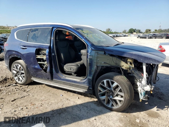 2023 Hyundai Santa Fe Calligraphy with VIN 5NMS54AL1PH499234, listed as a Copart auction lot 47144245 with 13,582 mi miles and Salvage Title. Bid and sale history available at carsss.com. Image 4.