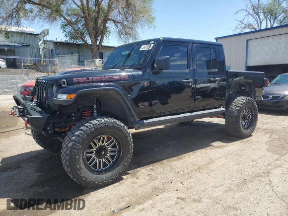 2020 Jeep Gladiator Rubicon z VIN 1C6JJTBG8LL154950, wystawiony jako Copart lot #53676205 z przebiegiem 22 999 mil mil oraz Szkoda całkowita • Salvage title. Historia ofert i sprzedaży dostępna na DreamBid. Obrazek 1.