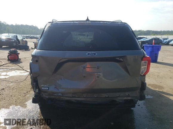 2023 Ford Explorer XLT with VIN 1FMSK7DH9PGB45255, listed as a Copart auction lot 57446875 with 11,782 mi miles and Salvage title. Bid and sale history available at DreamBid. Image 6.