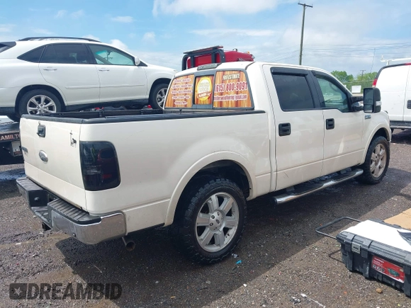 2008 Ford F-150 XLT with VIN 1FTPW12V78FA94477, listed as a IAAI auction lot 42122476 with 194,892 mi miles and . Bid and sale history available at DreamBid. Image 4.