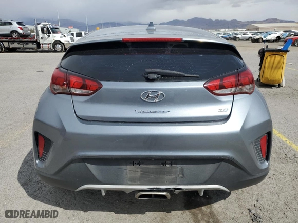 2019 Hyundai Veloster 2.0 with VIN KMHTG6AF7KU019781, listed as a Copart auction lot 51629135 with 70,072 mi miles and Salvage Title. Bid and sale history available at carsss.com. Image 6.
