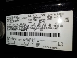 2020 Ford Escape SEL z VIN 1FMCU9H66LUB08615, wystawiony jako Copart lot #43409815 z przebiegiem 49 059 mil mil oraz Szkoda całkowita • Salvage title. Historia ofert i sprzedaży dostępna na DreamBid. Obrazek 13.