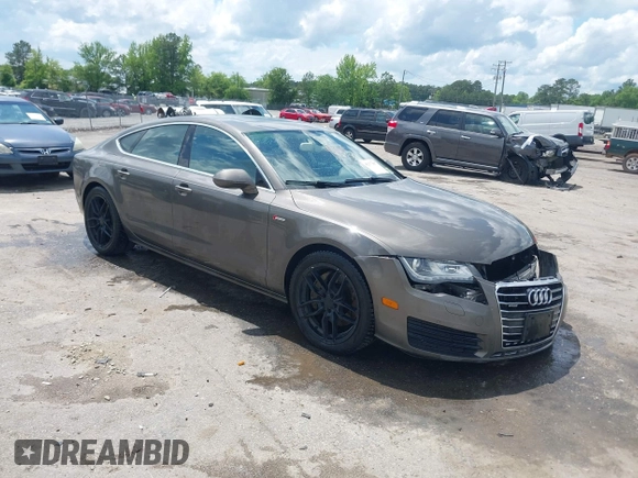 2012 Audi A7 Premium Plus with VIN WAUYGAFC1CN085666, listed as a IAAI auction lot 42177867 with 242,775 mi miles and . Bid and sale history available at DreamBid. Image 1.