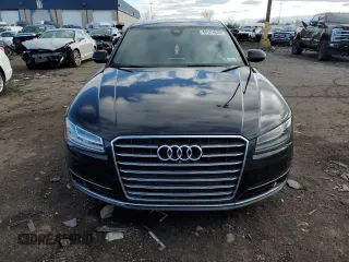 2015 Audi A8 L 4.0T with VIN WAU32AFD3FN036507, listed as a Copart auction lot 49121635 with 77,257 mi miles and Salvage Title. Bid and sale history available at carsss.com. Image 5.