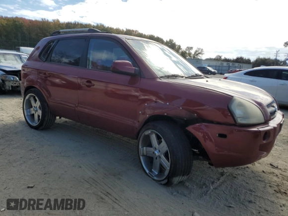 2006 Hyundai Tucson GLS with VIN KM8JN72D86U375517, listed as a Copart auction lot 77829324 with 191,899 mi miles and Salvage Title. Bid and sale history available at carsss.com. Image 4.