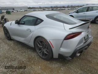 2020 Toyota Supra 3.0 with VIN WZ1DB4C0XLW030009, listed as a Copart auction lot 47809555 with 63,465 mi miles and Salvage title. Bid and sale history available at DreamBid. Image 2.