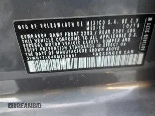 2019 Volkswagen Golf S z VIN 3VWH17AU4KM520001, wystawiony jako Copart lot #81141064 z przebiegiem 64 189 mil mil oraz Szkoda całkowita • Salvage title. Historia ofert i sprzedaży dostępna na DreamBid. Obrazek 13.