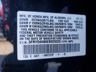 2014 Acura MDX Advance with VIN 5FRYD4H86EB029325, listed as a Copart auction lot 45663895 with 119,219 mi miles and Salvage Title. Bid and sale history available at DreamBid. Image 12.