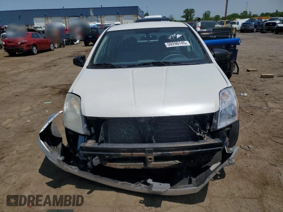 2012 Nissan Sentra SR with VIN 3N1AB6AP7CL742550, listed as a Copart auction lot 59290745 with 85,470 mi miles and Salvage title. Bid and sale history available at DreamBid. Image 5.