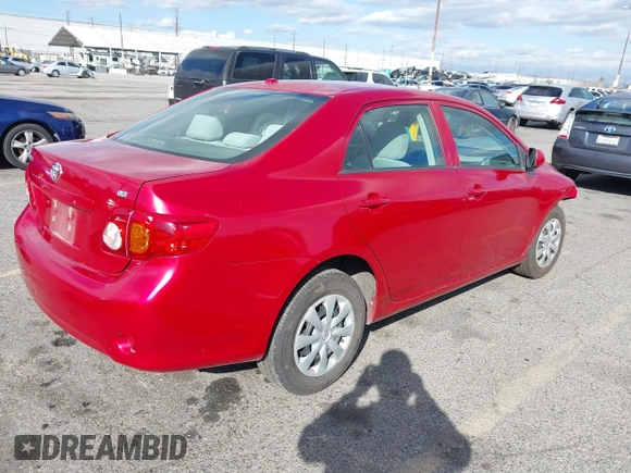 2009 Toyota Corolla with VIN 1NXBU40E89Z128777, listed as a IAAI auction lot 41706079 with 123,184 mi miles. Bid and sale history available at carsss.com. Image 4.