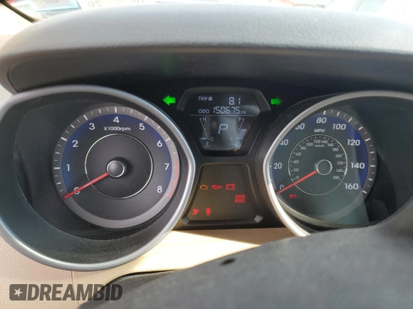 2013 Hyundai Elantra GLS z VIN KMHDH4AE8DU492556, wystawiony jako Copart lot #46315605 z przebiegiem 150 675 mil mil oraz Szkoda całkowita • Salvage title. Historia ofert i sprzedaży dostępna na DreamBid. Obrazek 9.