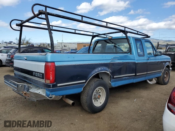 1992 Ford F-150 with VIN 1FTEX15N4NKA01109, listed as a Copart auction lot 47600495 with Not Provided miles and Salvage Title. Bid and sale history available at carsss.com. Image 3.