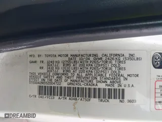 2005 Toyota Tacoma with VIN 5TEUU42N55Z004722, listed as a IAAI auction lot 41646884 with 150,028 mi miles. Bid and sale history available at carsss.com. Image 9.