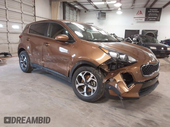 2021 Kia Sportage LX with VIN KNDPM3AC2M7895128, listed as a IAAI auction lot 41573341 with 89,247 mi miles. Bid and sale history available at carsss.com. Image 1.