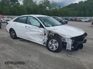 2024 Hyundai Elantra SE with VIN KMHLL4DG5RU810549, listed as a Copart auction lot 58178425 with 27,195 mi miles and Salvage title. Bid and sale history available at DreamBid. Image 4.