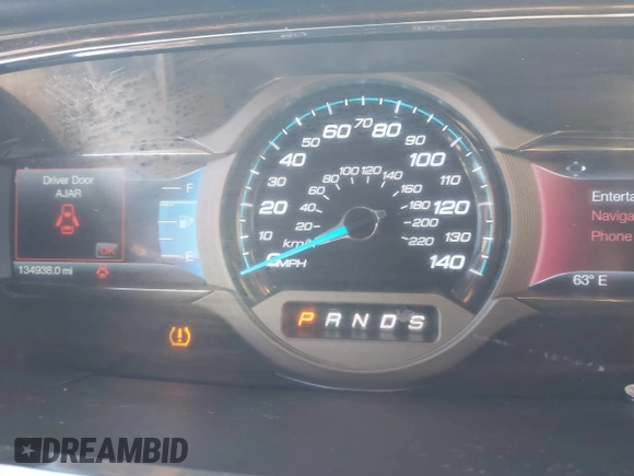 2014 Ford Taurus Limited with VIN 1FAHP2F8XEG133523, listed as a IAAI auction lot 40285220 with 134,939 mi miles. Bid and sale history available at carsss.com. Image 7.