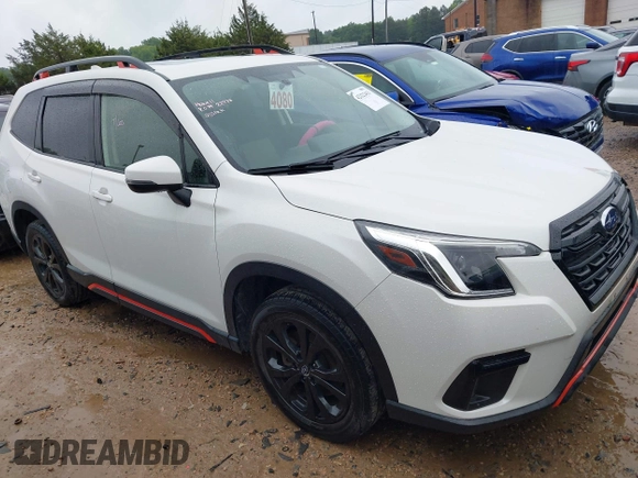2022 Subaru Forester Special Sports with VIN JF2SKAJC2NH424789, listed as a IAAI auction lot 42322411 with 36,095 mi miles and . Bid and sale history available at DreamBid. Image 1.