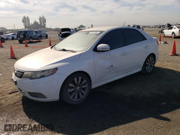 2013 Kia Forte SX with VIN KNAFW4A35D5741002, listed as a Copart auction lot 75131484 with 204,722 mi miles and Salvage Title. Bid and sale history available at carsss.com. Image 1.
