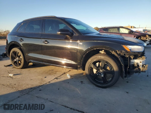 2023 Audi Q5 S line Premium Plus with VIN WA1EABFY0P2092988, listed as a Copart auction lot 41808045 with 30,750 mi miles and Salvage Title. Bid and sale history available at DreamBid. Image 4.